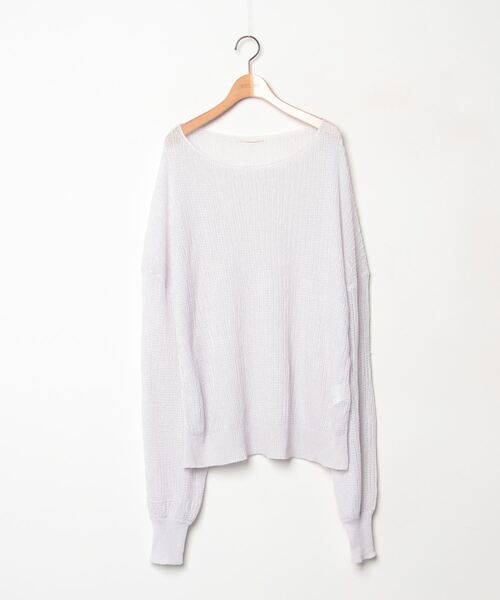 「Deuxieme Classe」 レース長袖ニット - ピンク レディース
