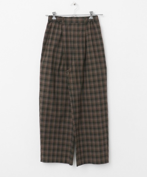 KBF（ケービーエフ） パンツ チェックイージーパンツ レディース