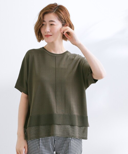 grove（グローブ） ニット セーター 「夏に嬉しい機能付き」やわらか