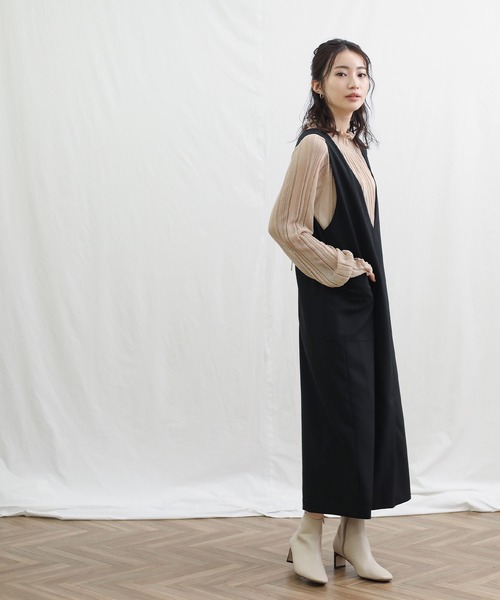 「Gready Brilliant」 長袖ブラウス 38 ピンクベージュ レディース_画像5