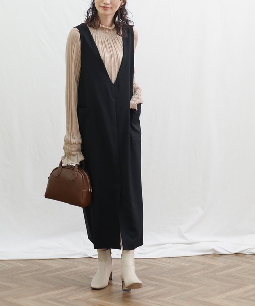 「Gready Brilliant」 長袖ブラウス 38 ピンクベージュ レディース_画像6