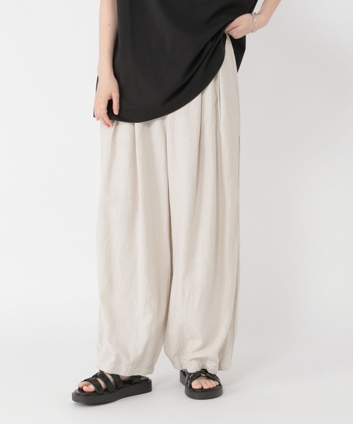 studio CLIP（スタディオクリップ） パンツ リネンレーヨンバルーン