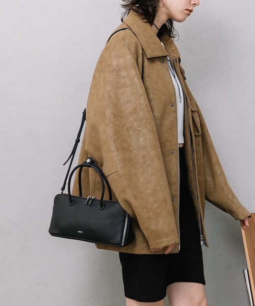 Beau're（ヴュレ） ボストンバッグ 「BEAURE」2way カウレザー ワイド