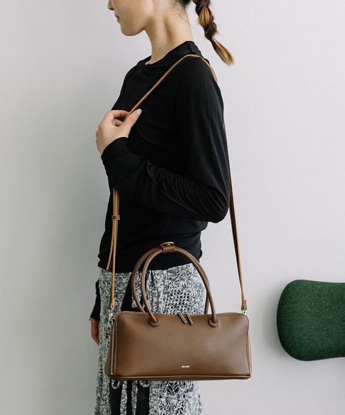 Beau're（ヴュレ） ボストンバッグ 「BEAURE」2way カウレザー ワイド