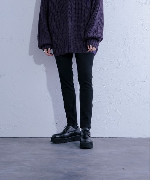 「Ellno Loset」 スキニーデニムパンツ MEDIUM ブラック メンズ