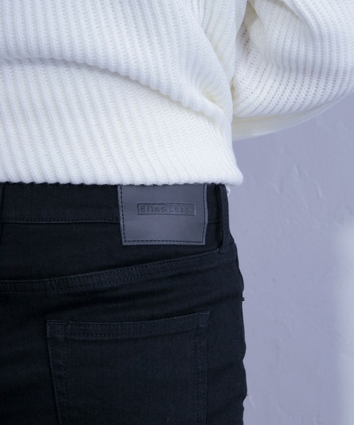 「Ellno Loset」 スキニーデニムパンツ MEDIUM ブラック メンズ