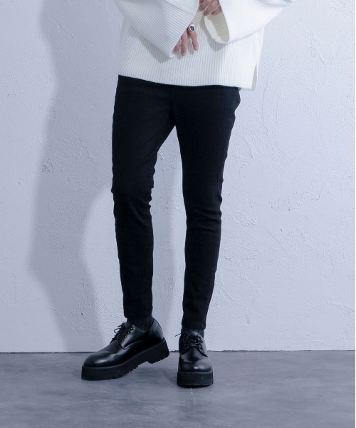 「Ellno Loset」 スキニーデニムパンツ MEDIUM ブラック メンズ