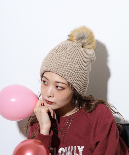 GFORE ジーフォア ボンボン付きニットキャップ ニットCAP ニットキャップ GFORE ジーフォア ボンボン付きニットキャップ ニットCAP ニット