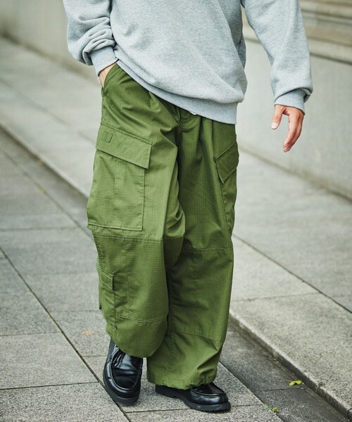 FREAK'S STORE（フリークスストア） カーゴパンツ MEDIUM オリーブ