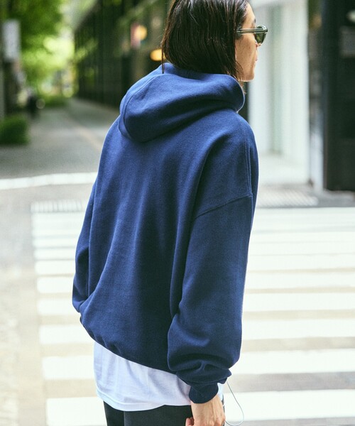 プリーツプリーズ STARDUST パーカー ブルー 希少 FREAK'S STORE（フリークスストア） パーカー 限定展開 12oz Short