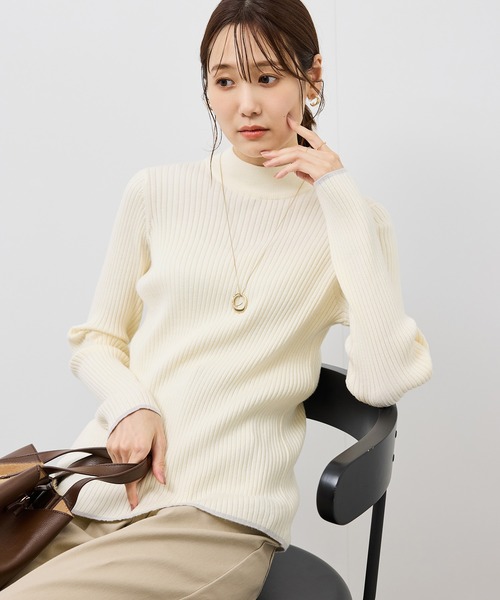 ROPE’ ワイドリブ プルオーバー ROPE' PICNIC（ロペ ピクニック） ニット セーター ワイドリブ