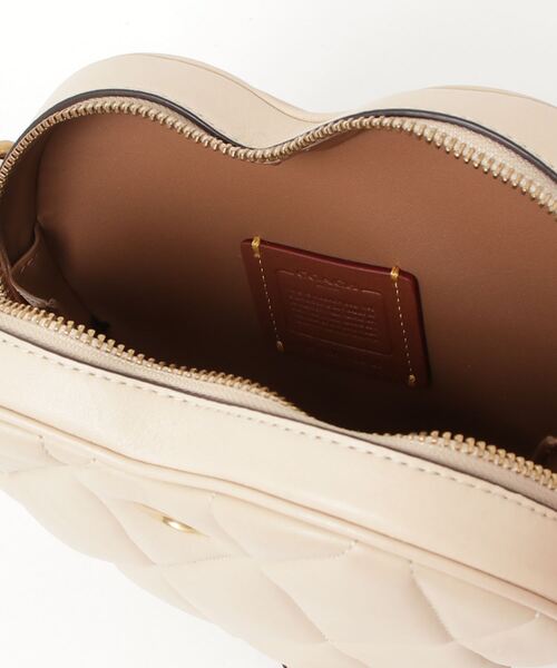 COACH 「COACH」 キルティングショルダーバッグ - ベージュ