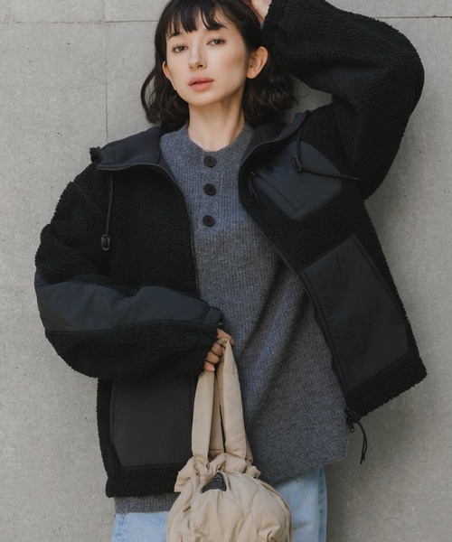 NANGA（ナンガ） ブルゾン アウター BOA FLEECE FULL ZIP PARKA ハンド