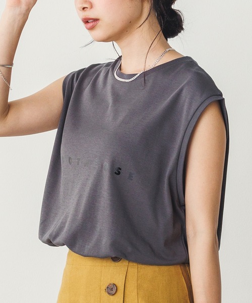 「hunch」 ノースリーブトップス FREE ホワイト×ゴールド レディース_画像2