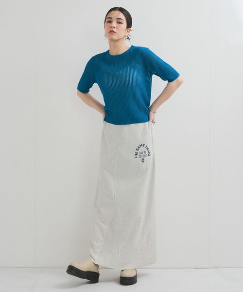 「LE CERCLE par rope'」 半袖ニット FREE ブラック レディース_画像3