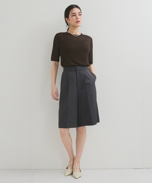 「LE CERCLE par rope'」 半袖ニット FREE ブラック レディース_画像4