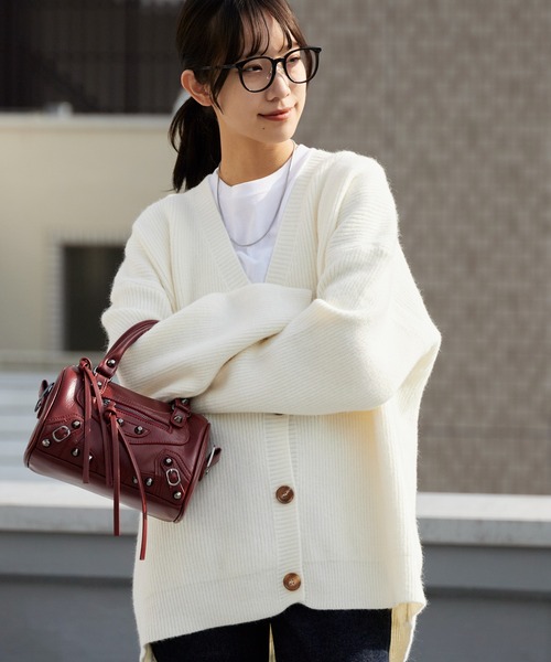 AO2 カーディガン Wool Knit V-Neck Cardigan / ウール ニット Vネック