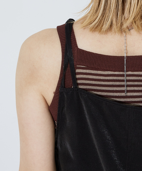 「NOMINE」 キャミソールワンピース フリー ホワイト レディース_画像6