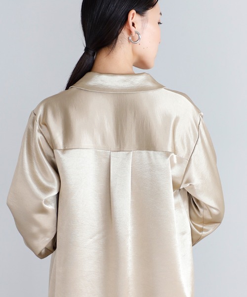 ENC ブラウス シャツ satin tailor shirt / サテンテーラーシャツ