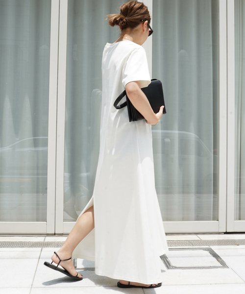 「CELERI」 半袖ワンピース FREE ホワイト レディース_画像3