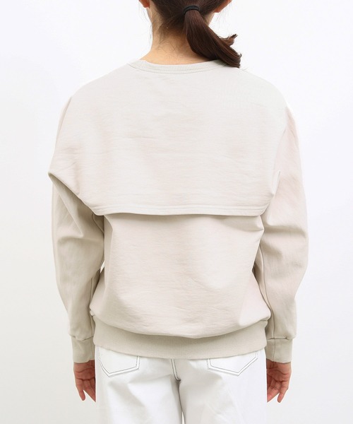 「MADEMOISELLE ROPE'」 スウェットカットソー 38 グレー レディース_画像3