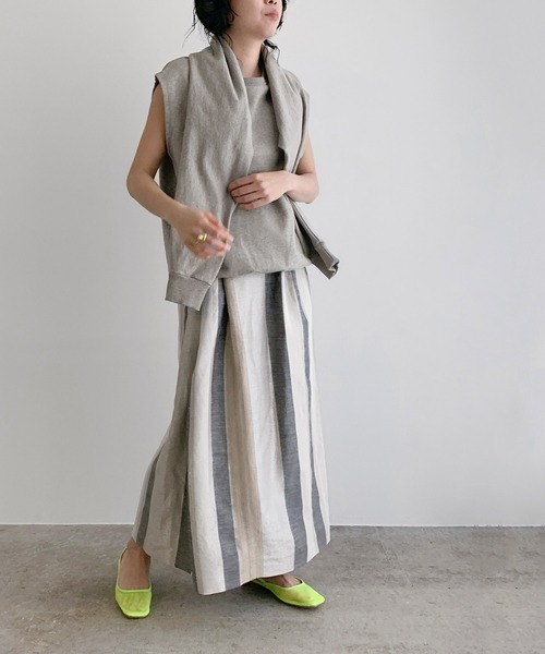 「MADEMOISELLE ROPE'」 スウェットカットソー 38 グレー レディース_画像4