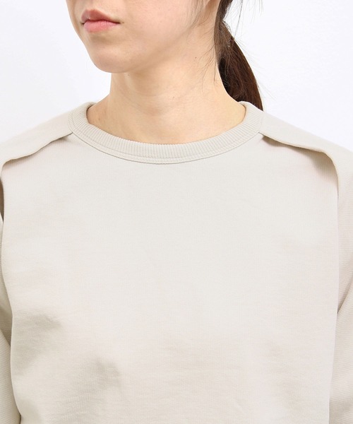 「MADEMOISELLE ROPE'」 スウェットカットソー 38 グレー レディース_画像6