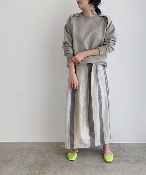 「MADEMOISELLE ROPE'」 スウェットカットソー 38 グレー レディース_画像7