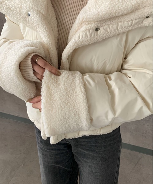 【美品】  ダウンジャケット2580LB アイボリー Maison Calme ダウンコート ダウンジャケット 「25年秋冬新作