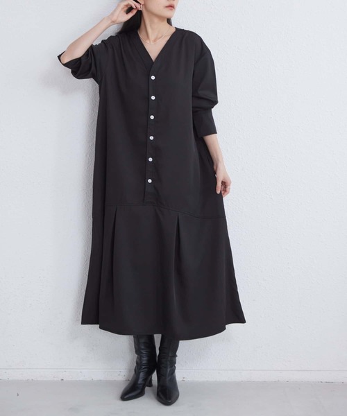 MAISON DE THERESE（メゾン ド テレーズ） ワンピース Vネックルーズ