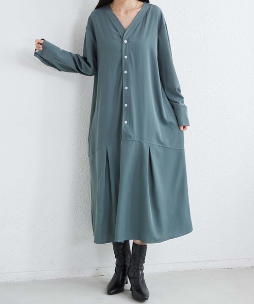MAISON DE THERESE（メゾン ド テレーズ） ワンピース Vネックルーズ