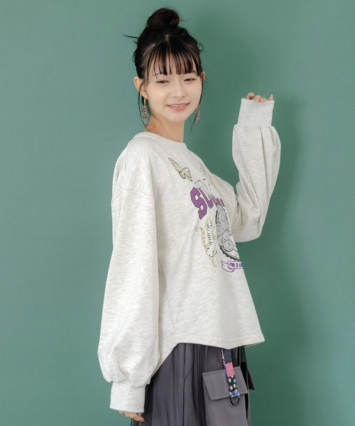 ScoLar（スカラー） トレーナー スウェット スカラー刺繍裏毛PO