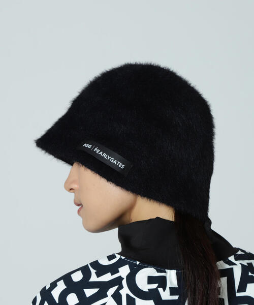 Pearly gates パーリーゲイツ　リバーシブル ロゴ　ニット　ナイロン PEARLY GATES（パーリーゲイツ） 帽子 ハット 「PGG」「直営店舗＆公式