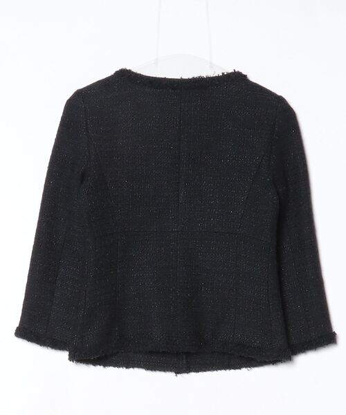 「M-premier BLACK」 ノーカラージャケット 34 ブラック レディース_画像2