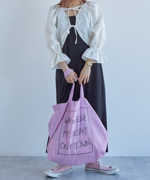 「w closet」 7分袖ニットカーディガン FREE アイボリー レディース_画像5