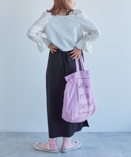 「w closet」 7分袖ニットカーディガン FREE アイボリー レディース_画像8