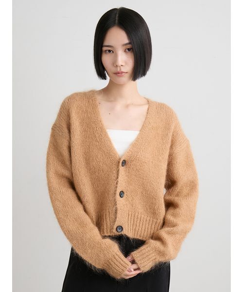 MIESROHE（ミースロエ） カーディガン ホリデーシャギーニットカーデ