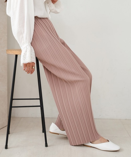 「Bab」 イージーパンツ M グレイッシュベージュ レディース_画像4