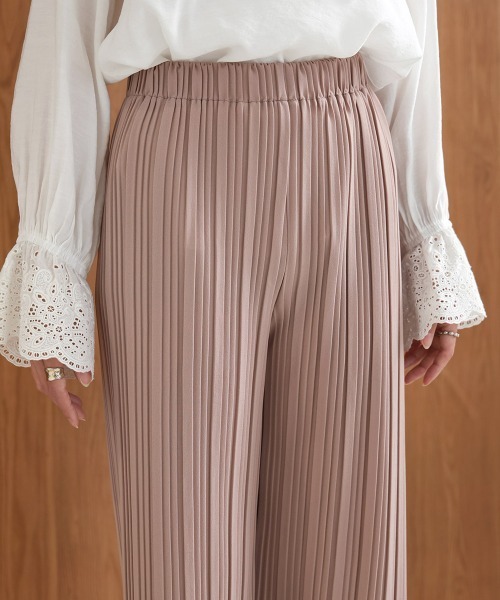 「Bab」 イージーパンツ M グレイッシュベージュ レディース_画像5