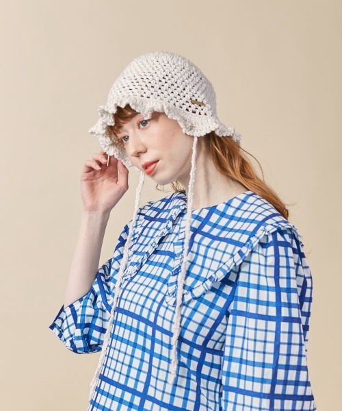 「kaorinomori」 ハット FREE イエロー レディース_画像4