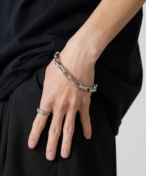 blatto シルバーリンクチェーンブレスレット blatto（ブラット） ブレスレット スクエアチェーンブレスレット