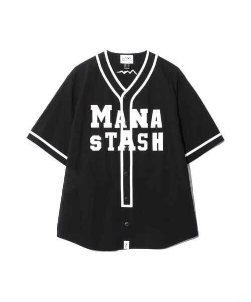 「MANASTASH」 半袖シャツ M グレー メンズ_画像2