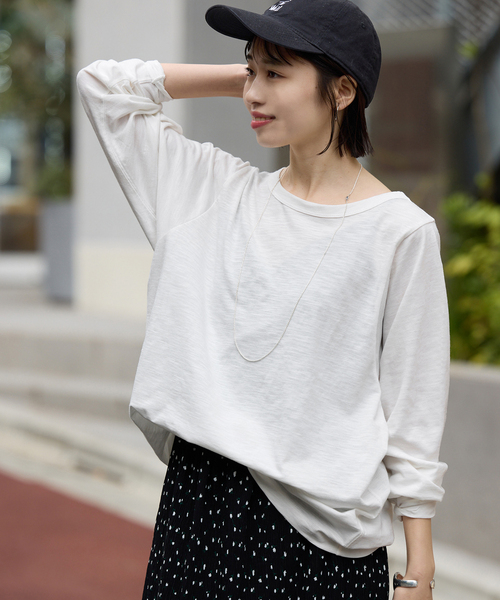 トップス SLOBE IENA SLOBE IENA（スローブイエナ） tシャツ シアー天竺ニュアンスプル
