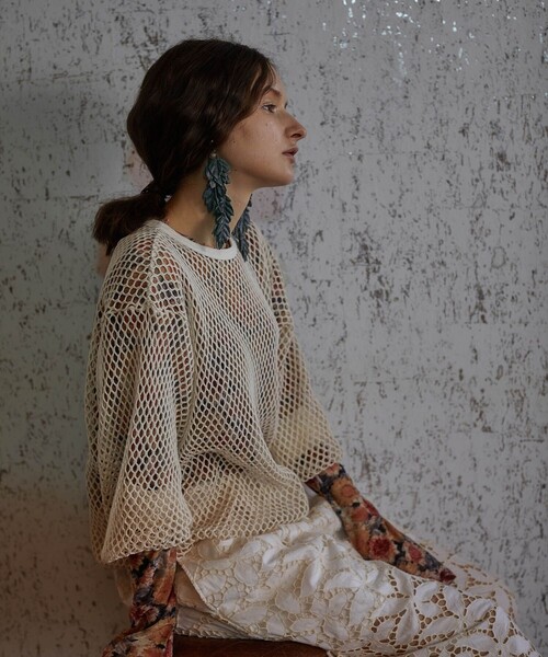 「FUMIE TANAKA」 長袖カットソー 1 カーキ レディース_画像3