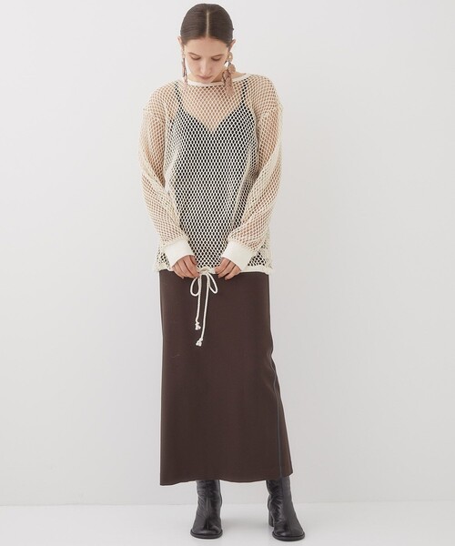 「FUMIE TANAKA」 長袖カットソー 1 カーキ レディース_画像6