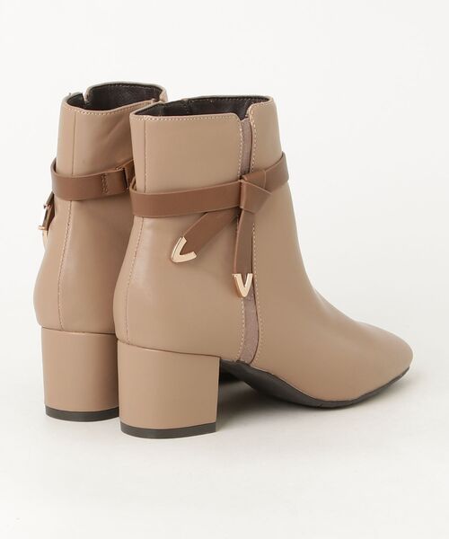 「JELLY BEANS」 ショートブーツ SS ベージュ レディース_画像2