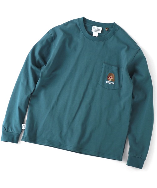 「gym master」 長袖Tシャツ X-LARGE グレイッシュブルー メンズ_画像5