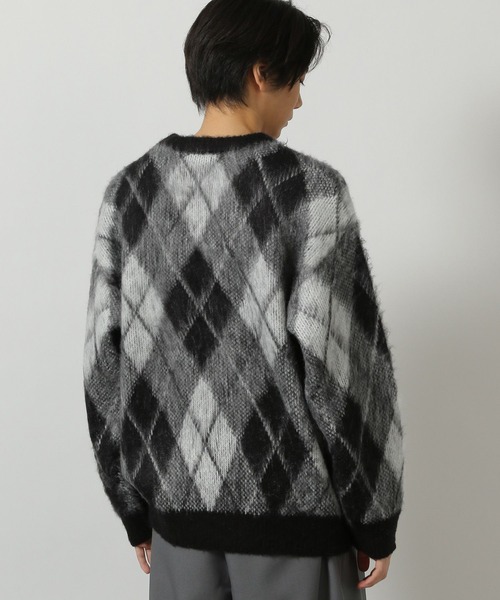 LAKOLE（ラコレ） セーター ニット アーガイルシャギーニットプル