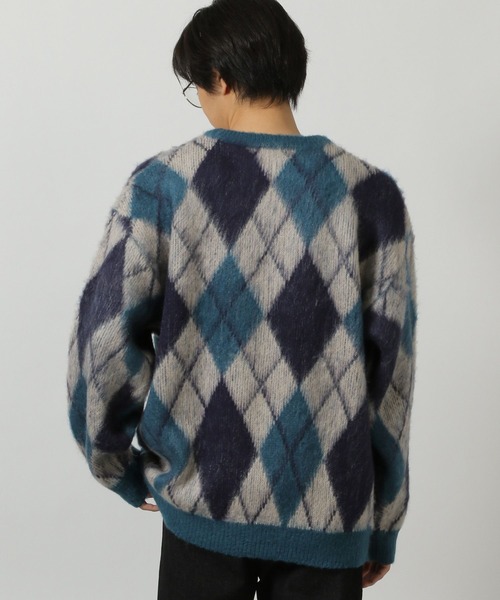 LAKOLE（ラコレ） セーター ニット アーガイルシャギーニットプル