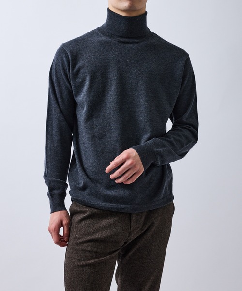 JUN STANDARD PICKS セーター ニット シルクブレンドタートルネック